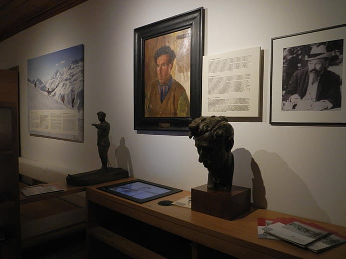 Im Museum in St. Anton: Der Erfinder der Arlberg-Technik ist Hannes Schneider.