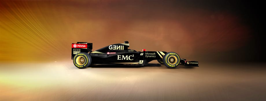 So sieht der neue Lotus für die Formel-Saison 2015 aus.