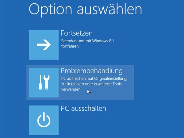 Windows 8 - Problembehandlung