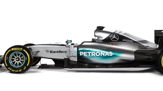 Da ist er! Mit dem neuen F1 W06 will Mercedes der Konkurrenz auch in diesem Jahr wieder mächtig einheizen.