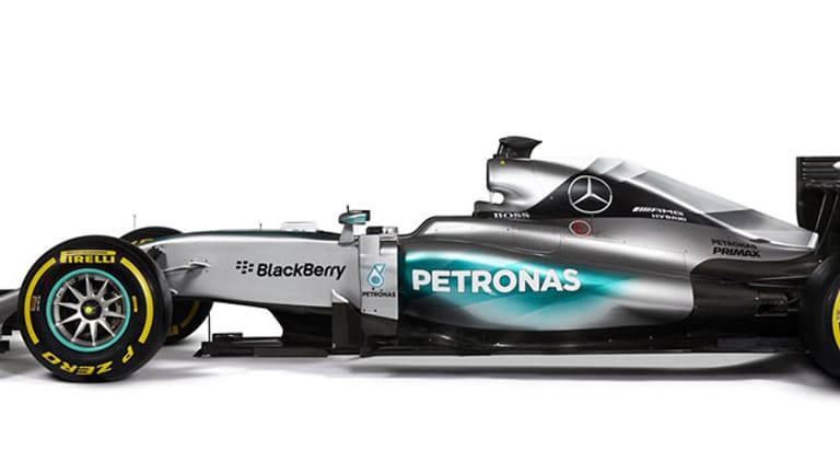 Da ist er! Mit dem neuen F1 W06 will Mercedes der Konkurrenz auch in diesem Jahr wieder mächtig einheizen.