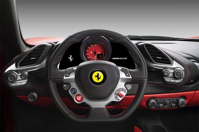 Im Cockpit gibt es ein neues Infotainment-System und neue Instrumente. Einen finalen Preis für den Sportwagen teilte Ferrari noch nicht mit, auf dem Heimatmarkt Italien soll der 488 GTB aber für etwa 200.000 Euro angeboten werden.