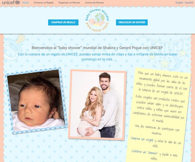 Nur eine Woche nach der Geburt ihres zweiten Kindes am 29. Januar 2015 hat Shakira ein Foto des kleinen Sasha im Internet gepostet.