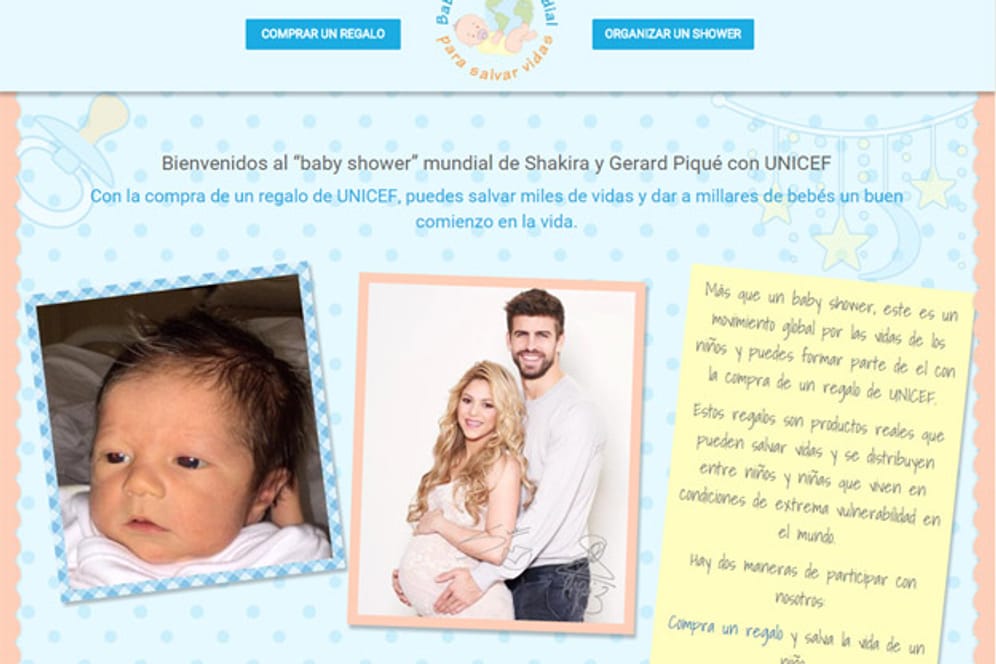 Nur eine Woche nach der Geburt ihres zweiten Kindes am 29. Januar 2015 hat Shakira ein Foto des kleinen Sasha im Internet gepostet.