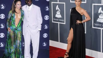 Das vermutlich legendärste Grammy-Outfit überhaupt: Jennifer Lopez erschien im Jahr 2000 mit ihrem damaligen Freund P. Diddy in diesem Hauch von Nichts. 13 Jahre später - sie scheint keinen Tag gealtert und kann es sich immer noch leisten, viel Bein zu zeigen.