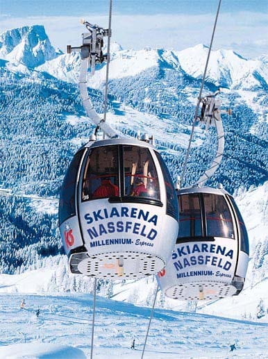 Der Millennium-Express ist eines der Highlights im Skigebiet.