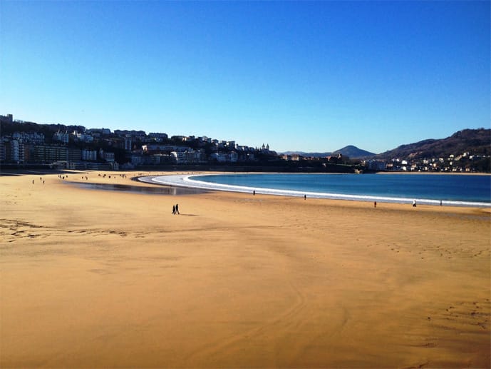 Platz 17: "La Concha Beach" (Donostia-San Sebastián, Spanien).