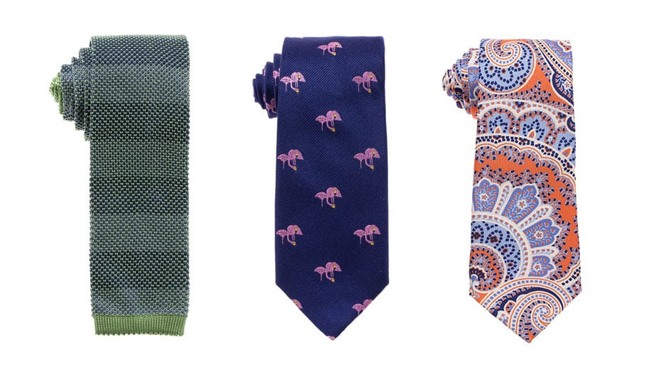DAS Männer-Accessoire schlechthin ist die Krawatte. Ob floral gemustert, gepunktet, mit Flamingos oder trendy in Strick - mit einem edlen Binder tunen Sie Ihr Business-Outfit in Sekunden (alle Modelle von Eton).