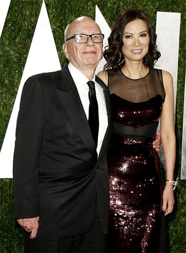 Rupert Murdoch und Ehefrau Wendy Deng
