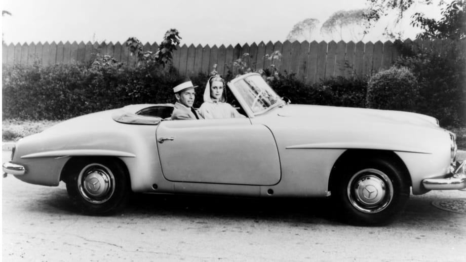Grace Kelly fährt Frank Sinatra umher - der Wagen war endgültig in Hollywood angekommen.