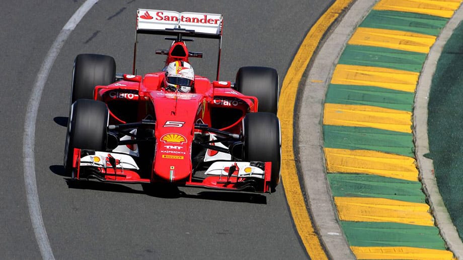 Sebastian Vettel startet ebenfalls gut. Er bleibt vor Teamkollege Kimi Räikkönen und wird im Nachmittags-Training Dritter.