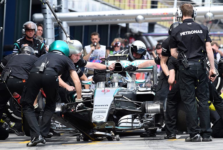 Nico Rosberg hatte dagegen technische Probleme. Für Rang zwei reichte es dennoch.