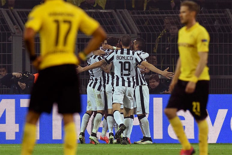 Letztendlich kommt von Dortmund zu wenig, dafür sitzen die Konter von Juventus. Alvaro Morata (70.) und Carlos Tevez (79.) machen alles klar für die Turiner, die dank eines 3:0-Erfolges völlig verdient ins Viertelfinale einziehen.