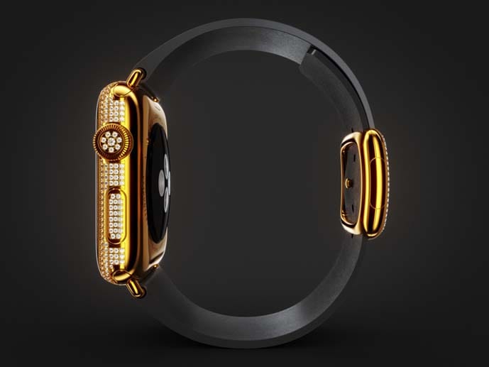 Die "Lux Watch Deluxe" gibt es wahlweise mit schwarzem oder grauen Lederarmband.