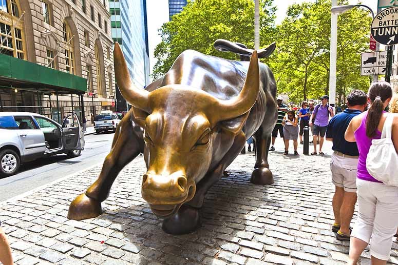 Der Bulle von New York soll den Optimismus der Wall Street symbolisieren.