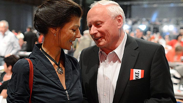Die beiden Politiker der Linkspartei, Sahra Wagenknecht und Oskar Lafontaine haben geheiratet.