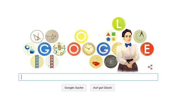 Zum 133. Geburtstag erhält die Mathematikerin Emmy Noether ein Google Doodle.
