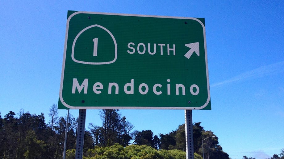 Reisende passieren viele Orte, von denen kaum jemand wusste, dass sie existieren. Aber Mendocino sagt einigen etwas.