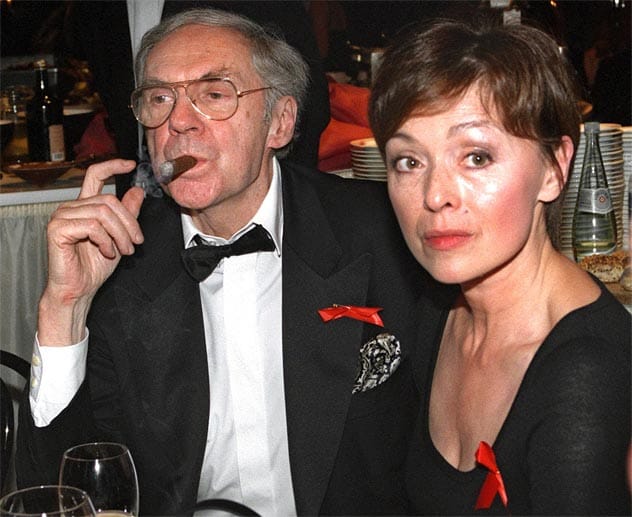 Juhnke 1998 mit seiner Frau Susanne.