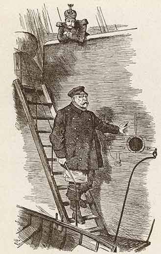 In der britischen Satirezeitschrift "Punch" erscheint 1890 die Karikatur "Dropping the Pilot" (meist übersetzt mit: "Der Lotse geht von Bord"): Mit dem Tod von Wilhelm I. (1898) neigt sich auch die Ära des "Eisernen Kanzlers" dem Ende entgegen. Nach Meinungsverschiedenheiten unter anderem zur Sozialpolitik fordert der noch junge Kaiser Wilhelm II. Bismarck wegen "unüberbrückbarer persönlicher und politischer Gegensätze" zum Rücktritt auf. Leo von Caprivi wird zu seinem Nachfolger.