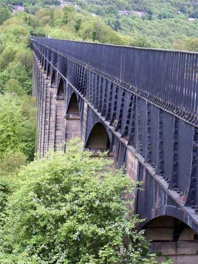 Dies ist das Pontcysyllte Aquädukt in Wales.