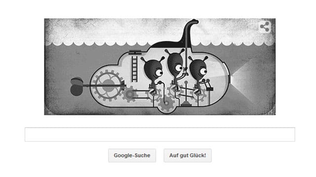 Am 21.04.2015 erinnert Google mit einem Doodle an die Suche nach Ungeheuer von Loch Ness.