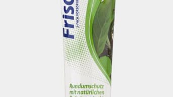 "Friscodent Kräuter" (0,36 Euro pro 100 Milliliter) von Aldi Süd konnte ebenfalls punkten. Für optimalen Kariesschutz und gute Putzqualitäten erhielt sie ebenfalls ein "Sehr gut" (Note 1,5).