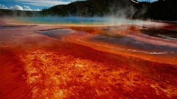 Supervulkan Yellowstone: Unter dem Nationalpark im US-Staat Wyoming brodelt so viel Magma, dass Supereruptionen drohen.