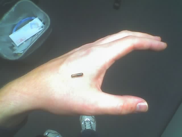 RFID-Chip zur Implantation in die Hand