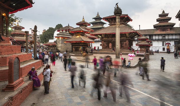 Der Durbar-Platz in Kathmandu war vor dem Beben ein Touristenmagnet...