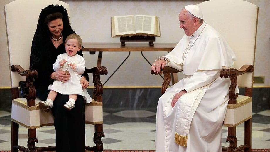Herzhaft gelacht! Papst Franziskus war "sehr amüsiert".