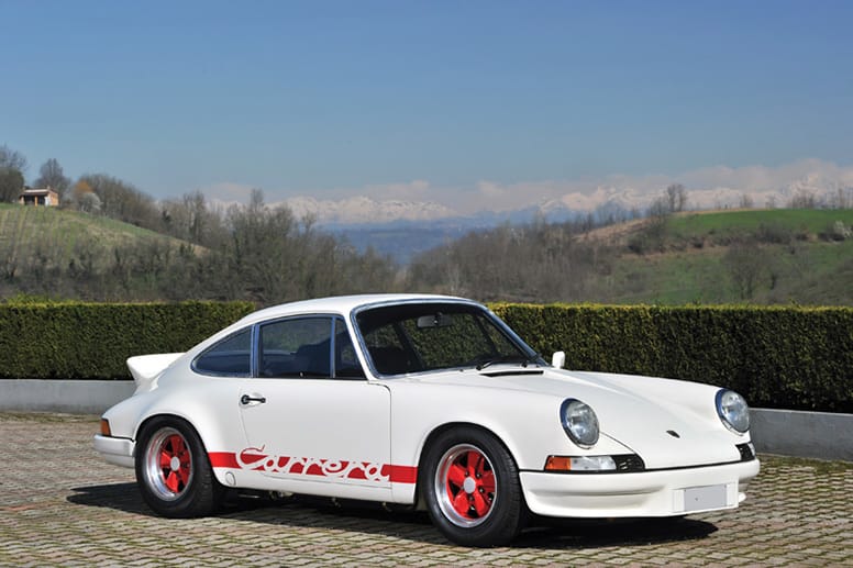 Und auch Sportboliden von Porsche werden bei der Auktion angeboten: Dieser Porsche 911 Carrera RS 2.7 Sport Lightweight aus dem Jahr 1973 dürfte bis zu 1,35 Millionen Euro erlösen.