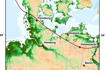 Die sogenannte Nulllinie: Unveröffentlichte Daten des Geophysikers Holger Steffen vom Landesvermessungsamt Schweden zeigen erstmals den genauen Verlauf der Linie, entlang der das Land kippt. Nordöstlich hebt sich das Land, südwestlich senkt es sich, nur die Kantenbewohner leben in konstanter Höhe.