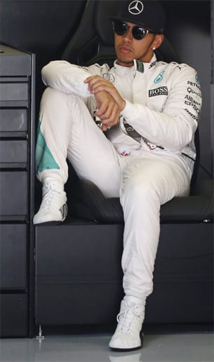 Lewis Hamilton muss sich mit Rang drei zufrieden geben.