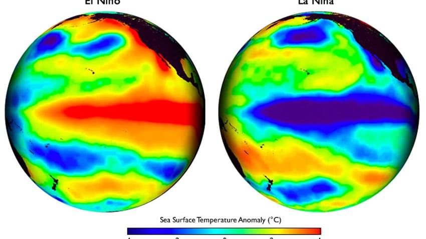 "El Niño" ist eine Klima-Anomalie, die den gesamten Temperatur- und Feuchtigkeitshaushalt unseres Planeten durcheinanderwirbelt. Die Strömungssysteme im Pazifik kommen zum Erliegen - mit katastrophalen Folgen.