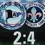 Das Wunder von der Alm: Im Relegationsrückspiel am 19. Mai 2014 in Bielefeld drehte der SV 98 den Spieß um und machte das 1:3 aus dem Hinspiel noch wett.