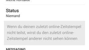 Unter Einstellungen-Account-Datenschutz können Sie vermeiden, dass jeder ihren Online-Status einsehen kann.