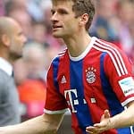 "Ich bin der Müller ohne Wohlfahrt, ich kenne mich da nicht aus." So lautete die Antwort von Thomas Müller nach dem 3:0-Sieg gegen Frankfurt. Mehrfach wurde er auf die verletzten Bayern-Spieler angesprochen - doch da sieht Müller sich nicht als richtigen Ansprechpartner.