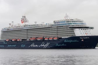 Erstes Einlaufen in Kiel: In der Hafenstadt wird die "Mein Schiff 4" am 5. Juni auch getauft.