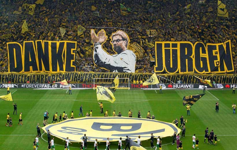 Die Borussia-Fans bereiteten Jürgen Klopp beim letzten Heimspiel einen tollen Abschied.