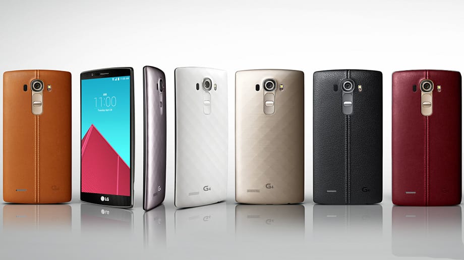 Das LG G4 wird mit Kunststoff- oder gegen Aufpreis mit Lederrückseite angeboten.