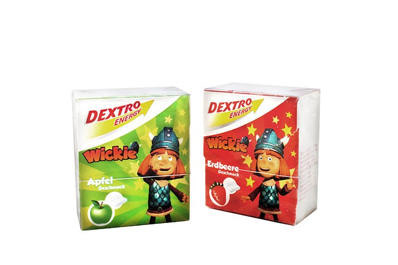Dextro Energy enthält 79 Prozent Zucker. Foodwatch findet: "Fast purer Zucker sollte nicht auch noch mithilfe von Comicfiguren an Kinder vermarktet werden."