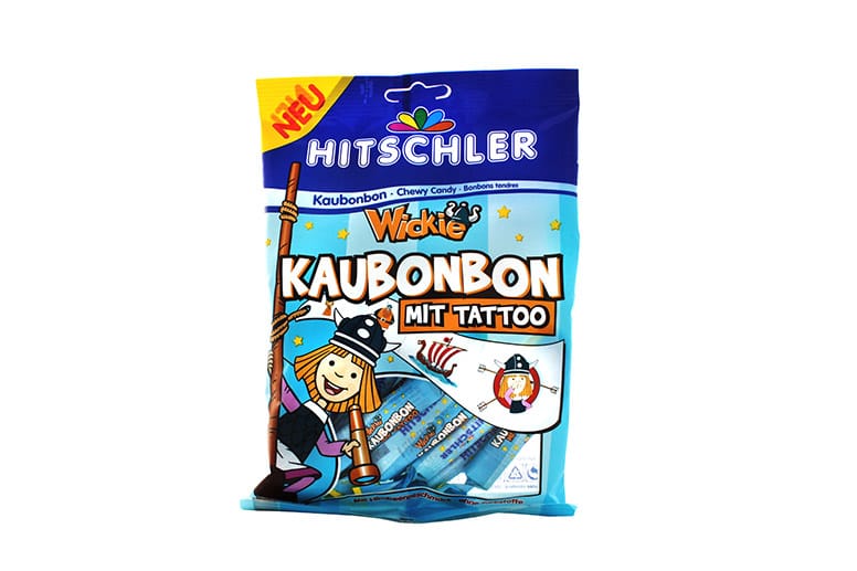 "Wickie Kaubonbons" von Hitschler enthalten 62,5 Prozent Zucker.