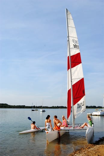Auch der Schladitzer See ist ein beliebtes Ausflugsziel für Wasserratten.
