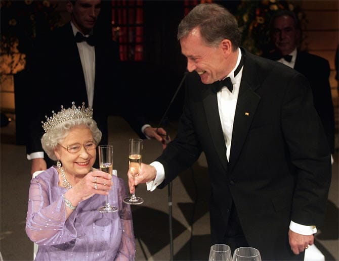 Einen Toast auf die Queen brachte 2004 Bundespräsident Horst Köhler aus.