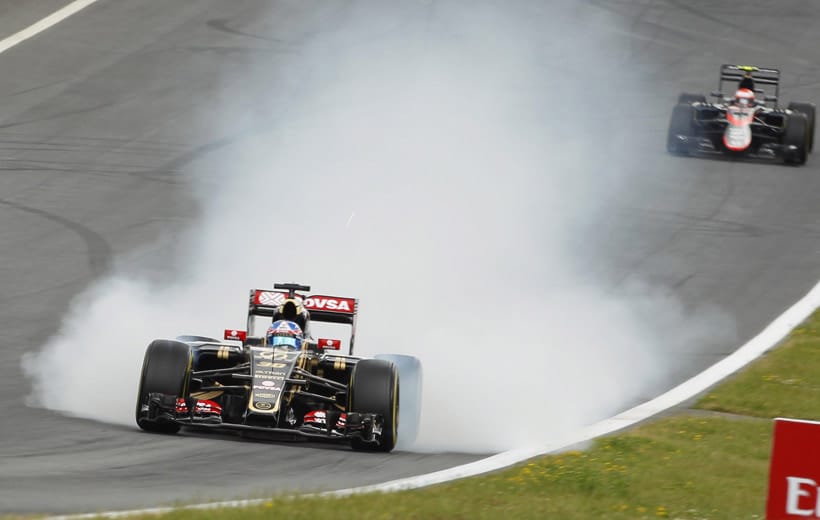 Ebenso wie Lotus-Testpilot Jolyon Palmer hatten viele Fahrer Probleme auf dem Red Bull Ring.