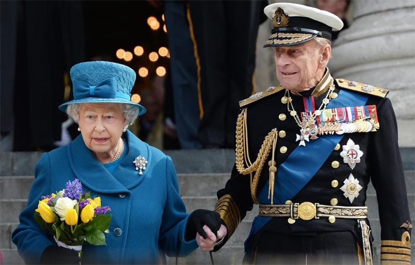Die Queen und ihr Prinzgemahl: Seit 68 Jahren sind sie verheiratet und haben vier Kinder, Charles, Anne, Andrew, Edward.
