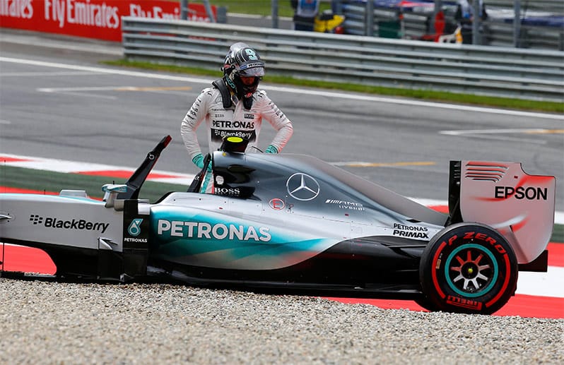 Wieder keine Pole Position: Rosberg kann es nicht fassen.