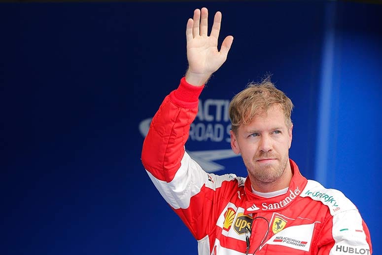 Sebastian Vettel konnte mit Mercedes nicht mithalten und startet im Rennen von Rang drei.
