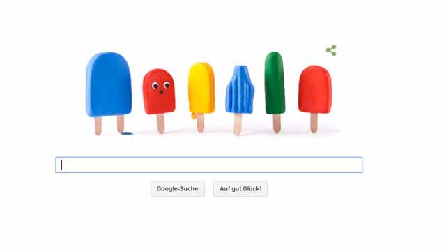 Google feiert den Sommeranfang mit einem Doodle.